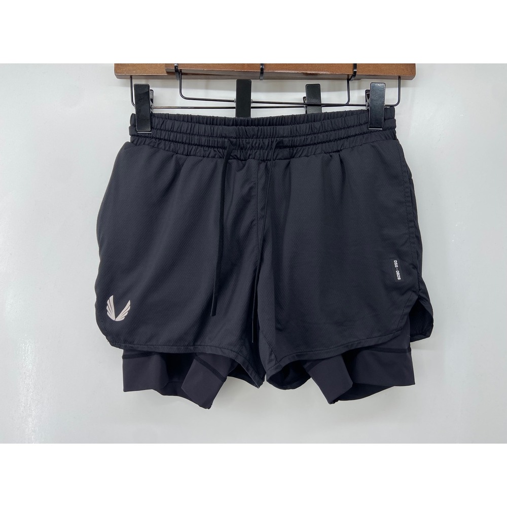 ASRV Shorts Men Medium Black Tetra Lite 4" 2-in-1 Athletic Performance Gym Run